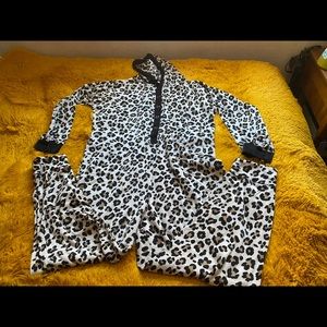 Leopard Print Adult Onesie Pajama